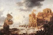 PEETERS, Bonaventura the Elder An Oriental Harbour oil painting picture wholesale